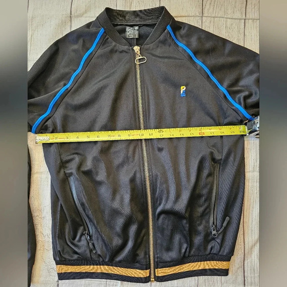 PE Nation Women's Full Zip Black Track Jacket Size XS/Small Vintage Zip Pockets - Picture 10 of 11